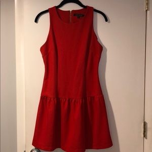 Adorable Drop-Waist Red Dress